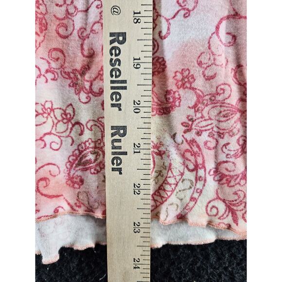 Oneworld Womens Top Size Medium Multi-Color 100% Cotton Short Sleeve Pullover - Picture 4 of 12